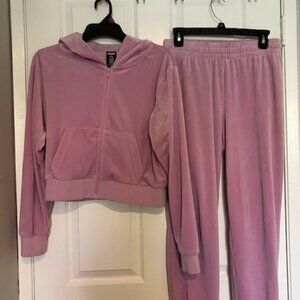 Lavender Velour Jogger Set